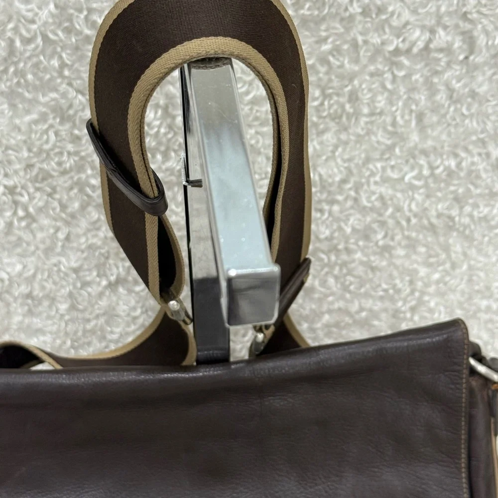 Coach Men's Brown Leather Messenger Bag